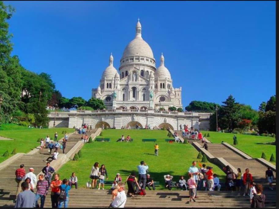 Paris Sacre Coeur Montmartre Et Tour Eiffel, 8 People,公寓 外观 照片